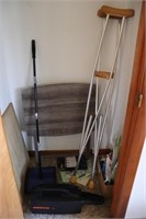 Oreck Vacuum, Crutches; TV Tray