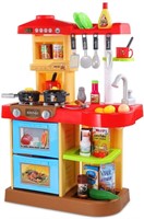 Kids Kitchen Playset Pretend Food - 34 PCS