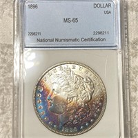 1896 Morgan Silver Dollar NNC - MS65