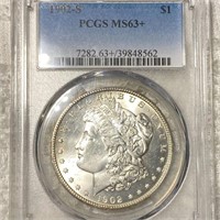 1902-S Morgan Silver Dollar PCGS - MS63+