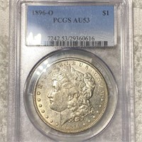 1896-O Morgan Silver Dollar PCGS - AU53