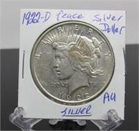 1922 - D Peace Dollar