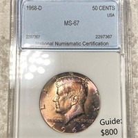 1968-D Kennedy Half Dollar NNC - MS67