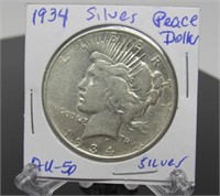 1934 - D Peace Dollar
