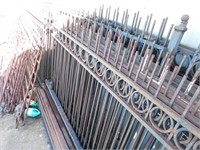 Approximately 250 ft of wrought iron fencing with
