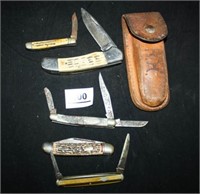 Pocket Knives; Leather Case "R.H." Kabar;Shapleigh