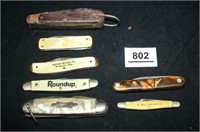 7 Pocketknives; "Roundup" Advertising; Yellows