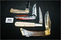 Single Blade knives; Kabar, Winchester, Robeson..