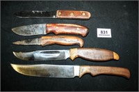Wooden Handle Knives-No Blade Markings