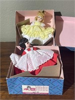 2 Madame Alexander Dolls in Box