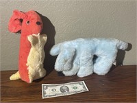 2 Vintage Stuffed Animals