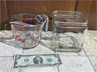 Measuring Cup and Glass Jar