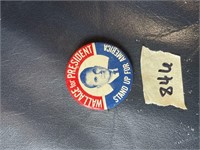 Vintage Wallace for President Button Pin