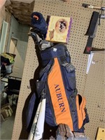 Auburn Golf Bag and Wilson Golf Clubs