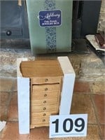 Asbury Oak Finish Jewelry Box  (New)