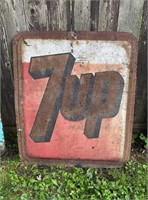 Metal 7UP Sign