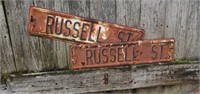 Vintage Russell St Signs (2)