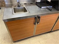 Stainless Steel Back Counter w/ Sink & Faucet