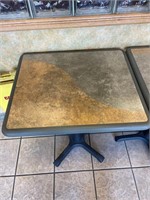 (1) Table & (2) Steel Back Chairs w/Pads
