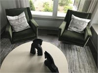 GREEN ARMCHAIRS