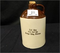 Crock Jug Souvenir; Boot Hill, Dodge City Ks.;