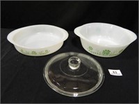 Glas Bake Oven Dishes-(2); Glass Lid-(1):