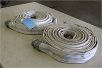 (2) Fire Hose Sections, Unknown Length
