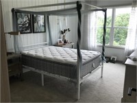 FULL METAL CANOPY BED