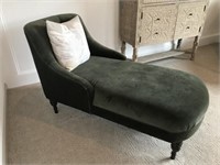 GREEN CHAISE LOUNGES