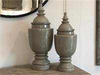 2PC GRAY CANISTERS