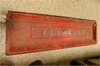 Chevrolet Tailgate; Vintage; Red; 15 1/2" x 51";