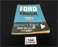 Ford Truck Operator's Manual; 1963;