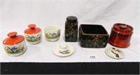 Assorted Dishes; S&P Shaker; Dishes w/Lids;