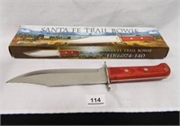 Santa Fe Trail Bowie Knife; In Original Box;