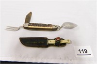 Knife w/Cutlery; Knife in Sheath-Cheyenne