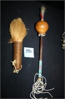 Native American Rattle and Brush) (Made of Hair)