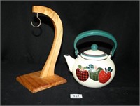Banana Holder with Hook; Metal apple teapot