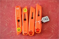 4 Orange Allway Safety Knives