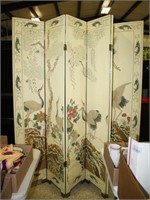 Oriental Divider-6 Panels;Brass like feet