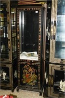 Oriental Display Case-Glass Shelves and storage