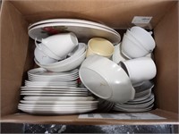 Box of Misc Melmac Dishes