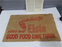 Elsie the Cow Good Food Line Train 1940s