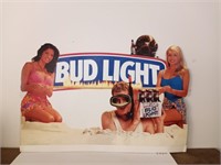 (3) Budweiser Cardboard Standup Displays