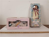 (2) Porcelain Dolls in boxes