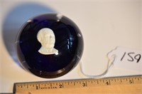 1975 Artist Signed Presidential Bust Paperweight