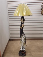 Composite Wolf Floor Lamp, New