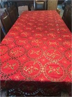 Christmas Tablecloth w/12 Matching Napkins