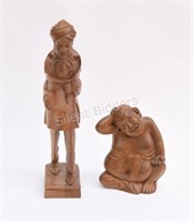 Indonesian Bali Hand-Carved Solid Wood Figurines