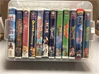 12 VHS - mostly Disney movies in original cases