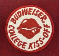 Vintage Budweiser college kids-off patch 3"